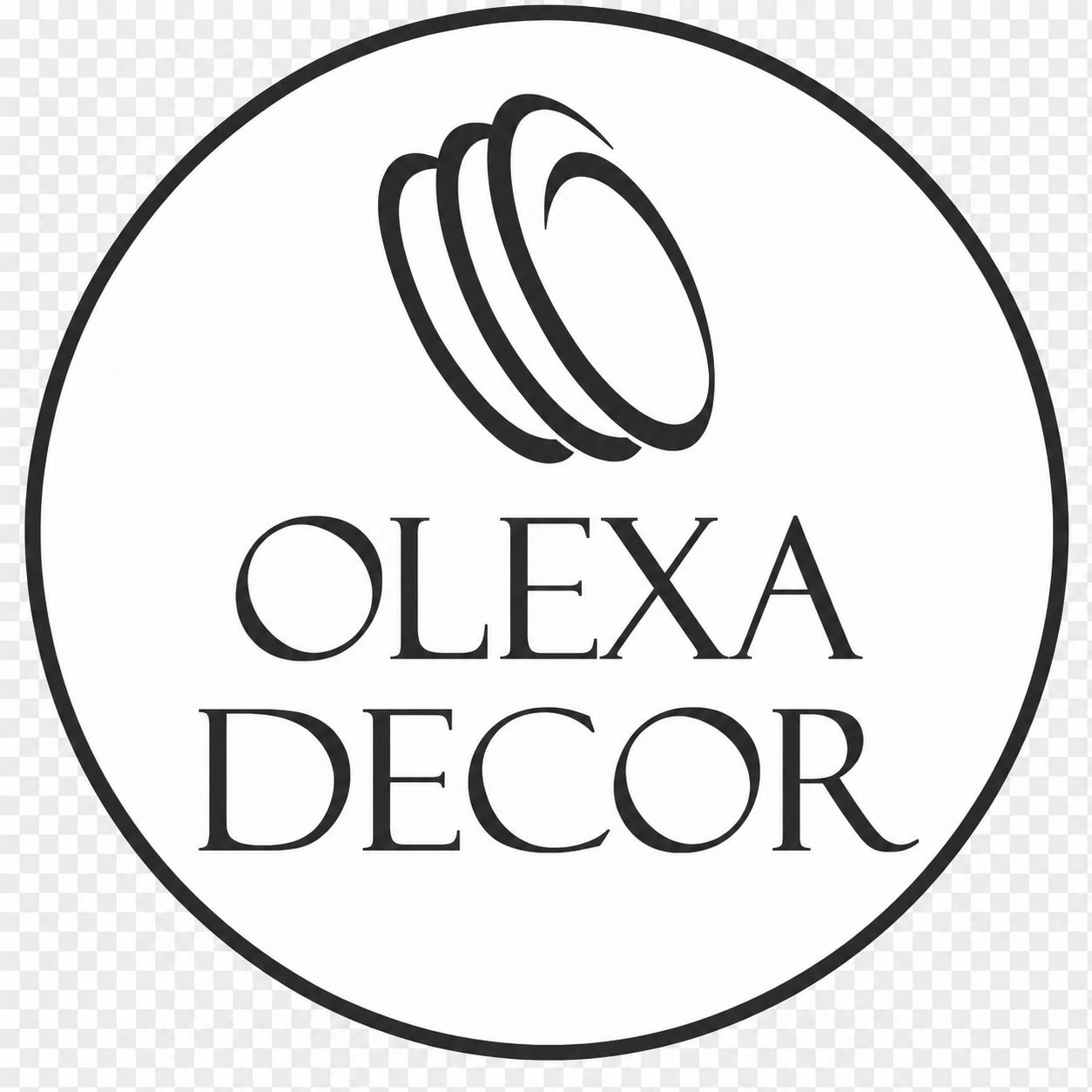 Logo Olexa Decor s průhledným pozadím